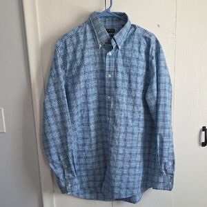 Lauren Ralph Lauren Blue Button Down Shirt 17 34/35 XL